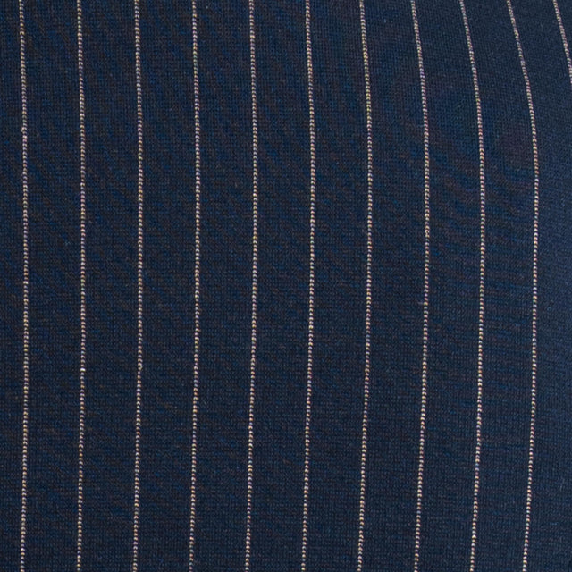 Zeroassoluto-Giacca JIN elasticizzata - gessato blu/sand