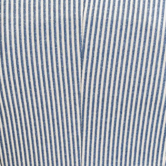 Zeroassoluto-Giacca JIN elasticizzata - gessato lurex latte/jeans