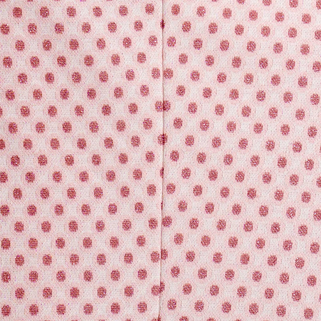Zeroassoluto-Giacca JIN elasticizzata - pois lurex latte/pink/blush