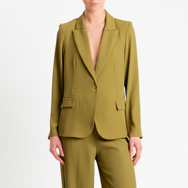Zeroassoluto-Giacca JONI tessuto fluido - olive