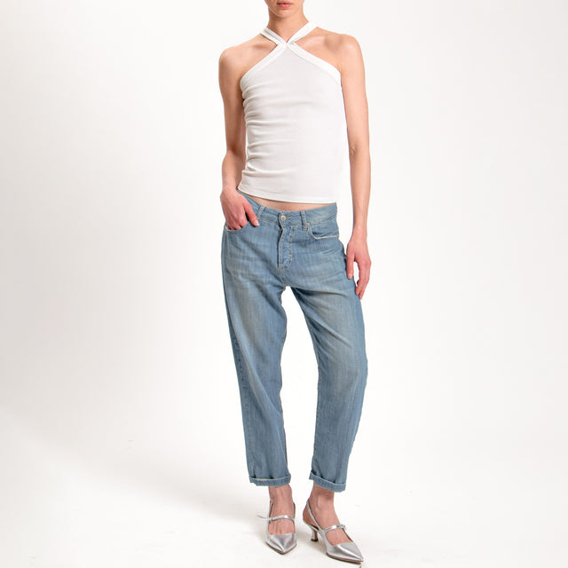 Zeroassoluto-Jeans KACY boyfriend tela relaxed lig - denim