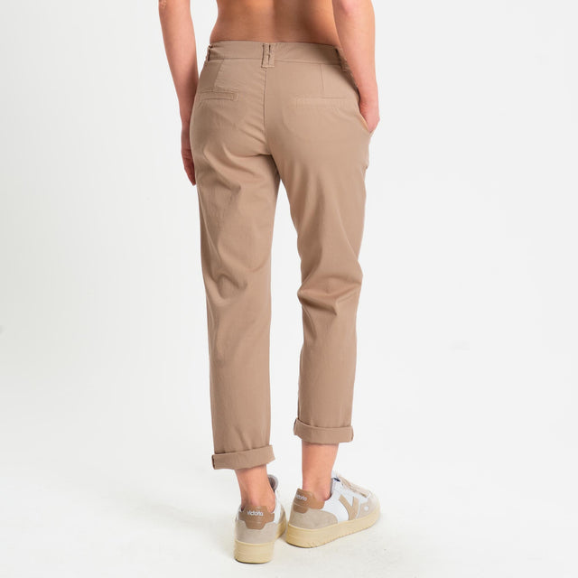 Zeroassoluto- Pantalone LOIS chino cotone elastici - biscotto