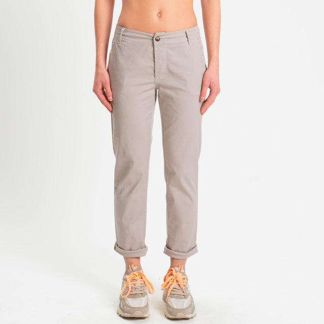 Zeroassoluto- Pantalone LOIS chino cotone elastici - nude