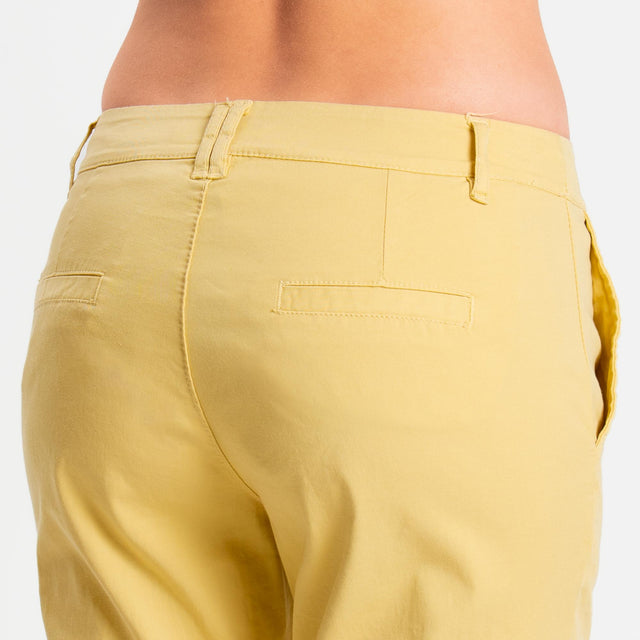 Zeroassoluto- Pantalone LOIS chino cotone elastici - yellow