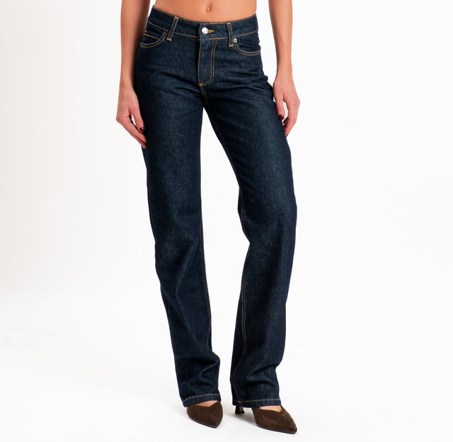 Zeroassoluto-Jeans DARIA straight fit - denim scuro