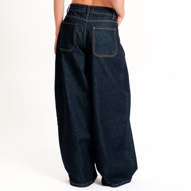 Zeroassoluto-Jeans KORY balloon fit - denim scuro