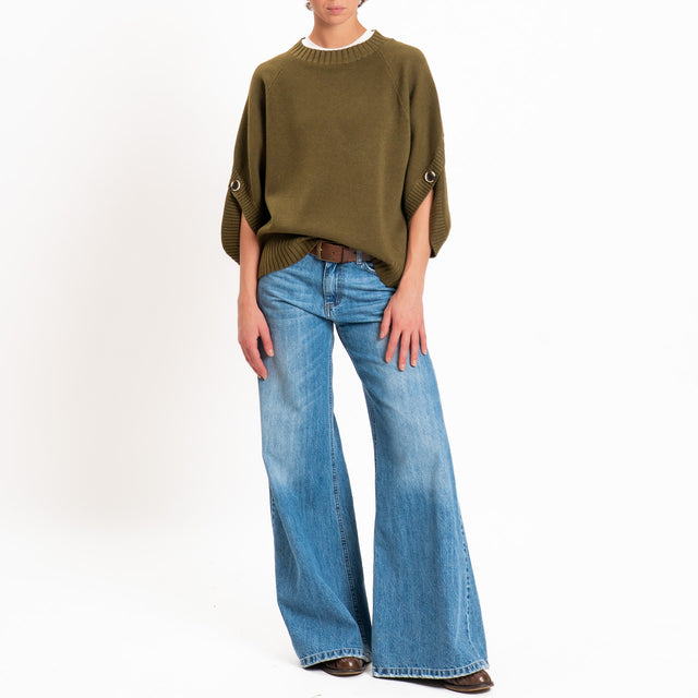 Zeroassoluto-Maglia manica raglan - militare
