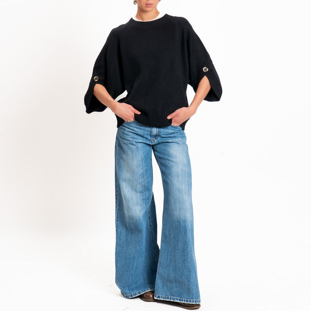 Zeroassoluto-Maglia manica raglan - nero