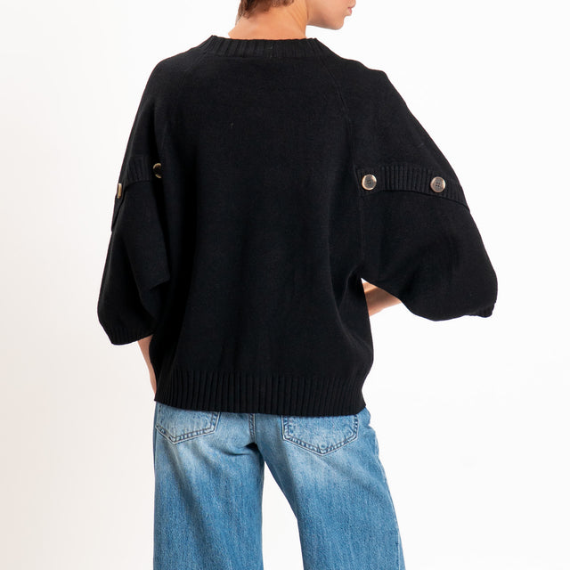 Zeroassoluto-Maglia manica raglan - nero
