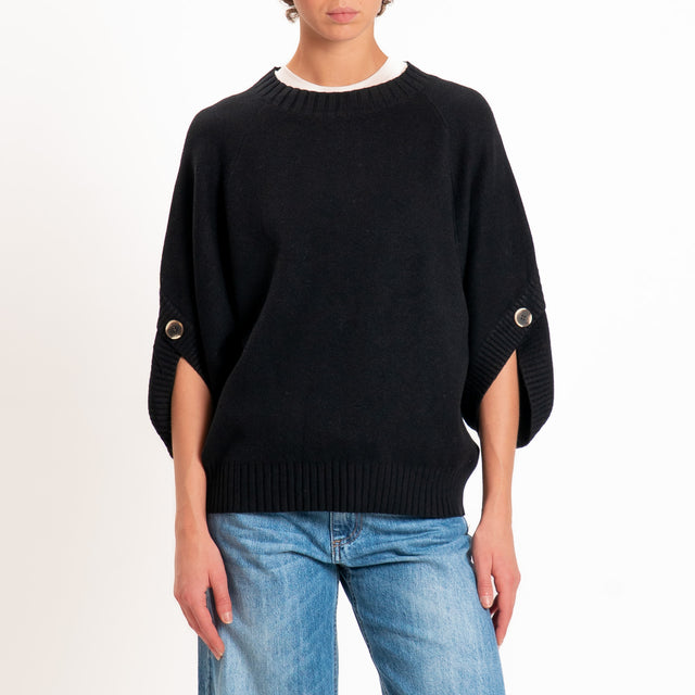 Zeroassoluto-Maglia manica raglan - nero