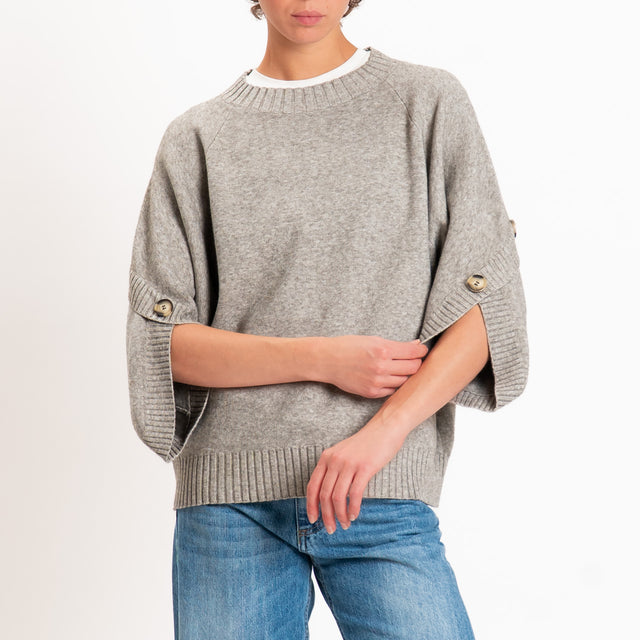 Zeroassoluto-Maglia manica raglan - stone