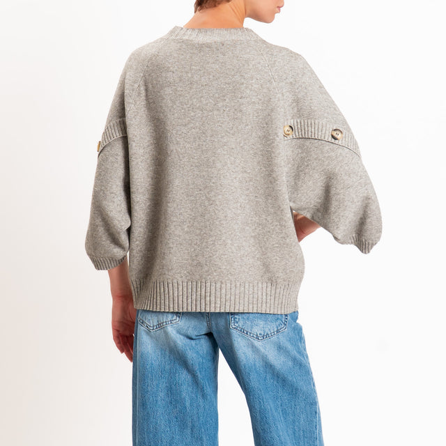 Zeroassoluto-Maglia manica raglan - stone