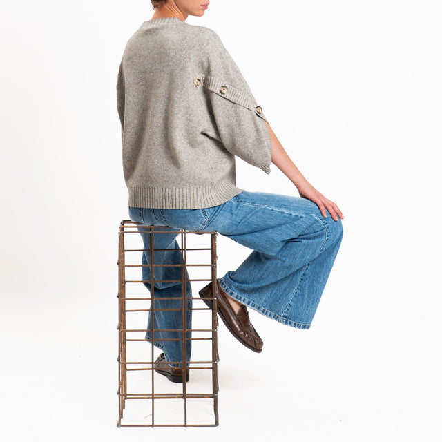 Zeroassoluto-Maglia manica raglan - stone