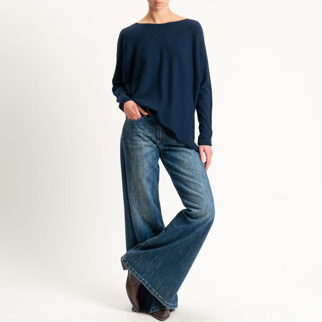 Zeroassoluto-Maglia over spacchi laterali - blu