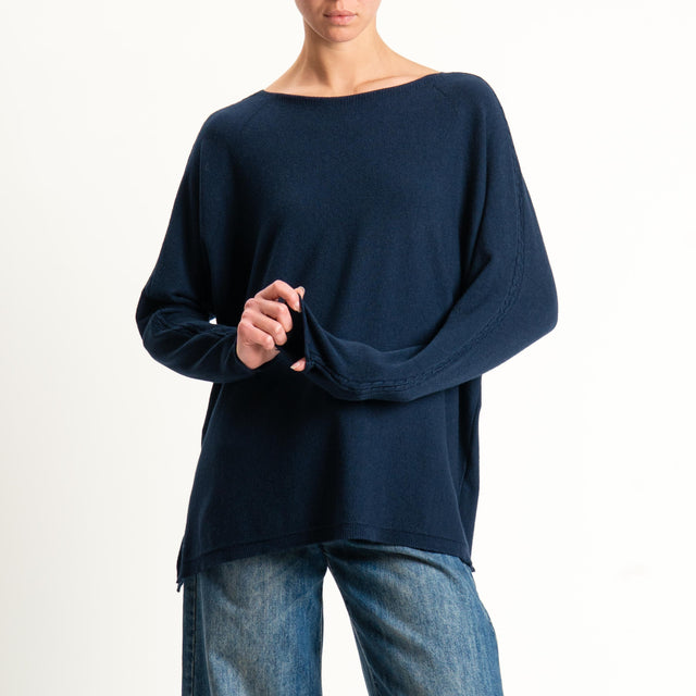 Zeroassoluto-Maglia over spacchi laterali - blu