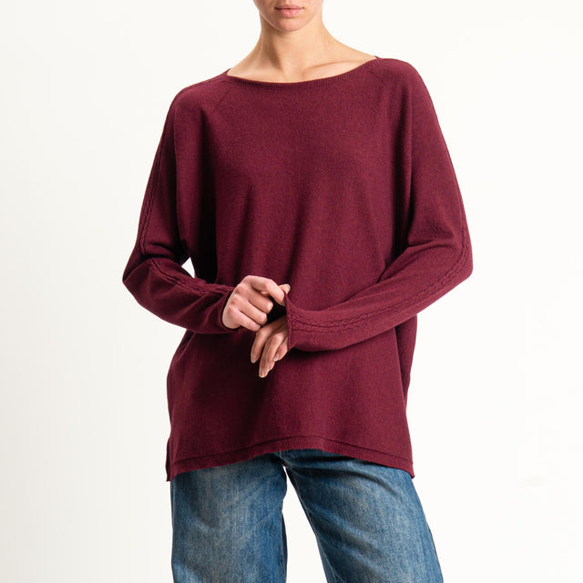 Zeroassoluto-Maglia over spacchi laterali - Bordeaux