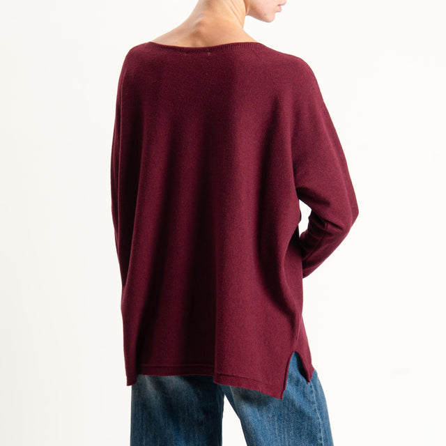 Zeroassoluto-Maglia over spacchi laterali - Bordeaux