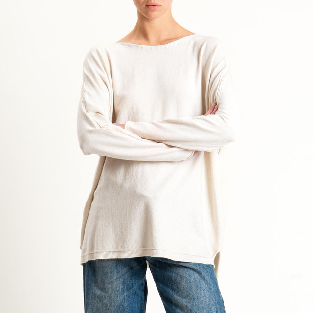 Zeroassoluto-Maglia over spacchi laterali - gesso