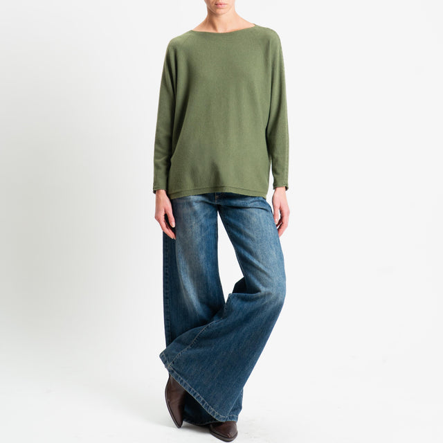 Zeroassoluto-Maglia over spacchi laterali - militare