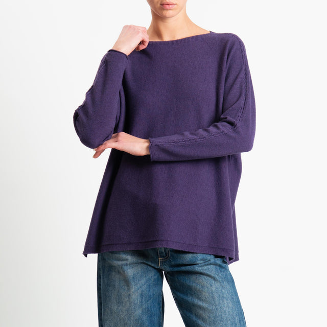 Zeroassoluto-Maglia over spacchi laterali - uva