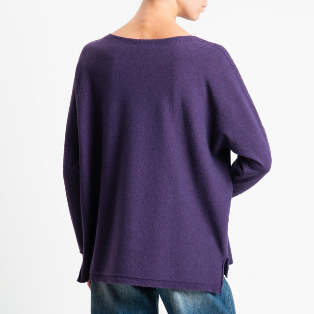 Zeroassoluto-Maglia over spacchi laterali - uva