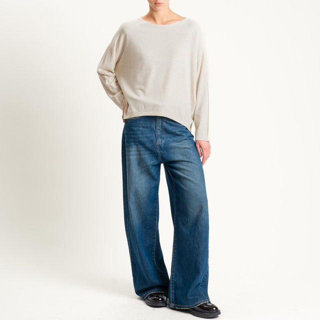 Zeroassoluto-Maglia girocollo a scatola - cacha