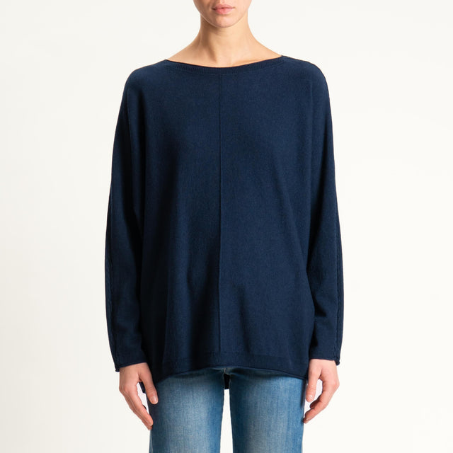Zeroassoluto-Maglia over riga centrale - blu