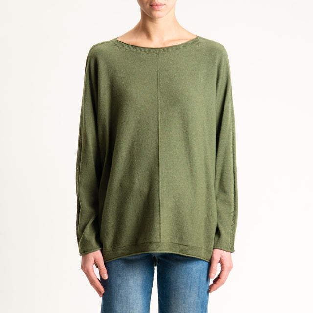 Zeroassoluto-Maglia over riga centrale - militare
