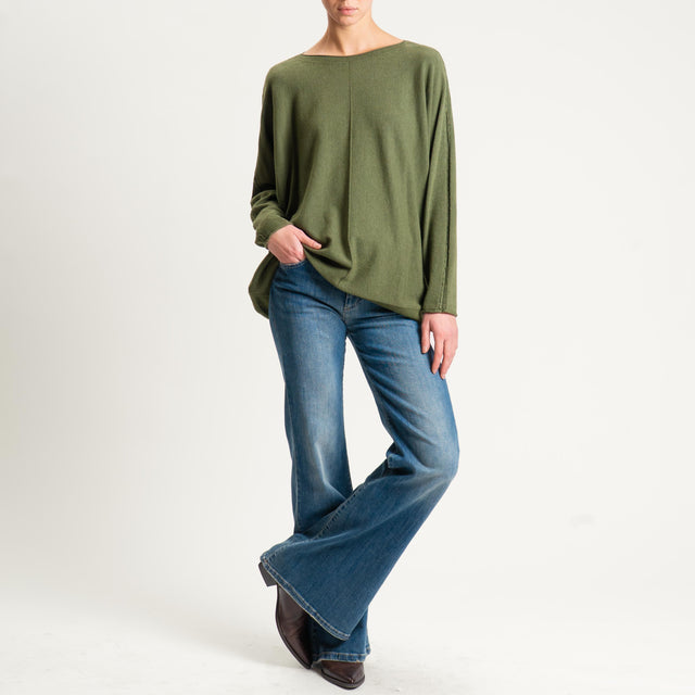 Zeroassoluto-Maglia over riga centrale - militare