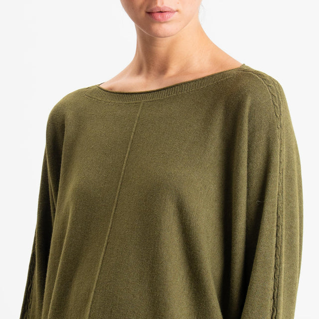 Zeroassoluto-Maglia over riga centrale - olio