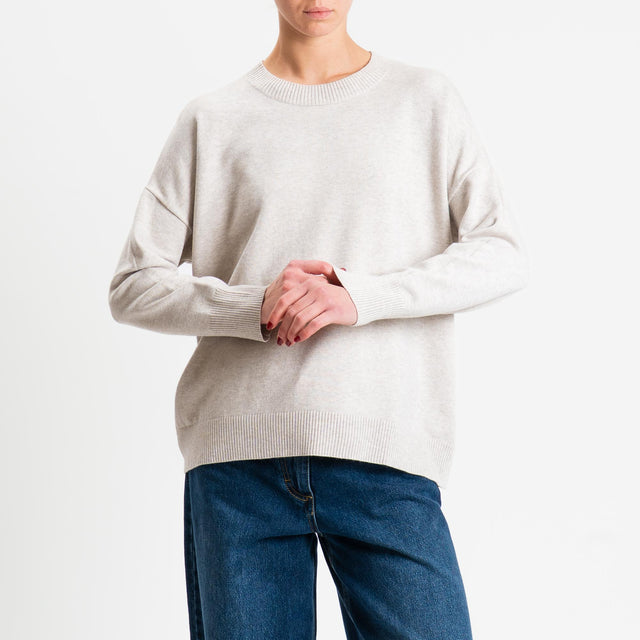 Zeroassoluto-Maglia girocollo scatola - cacha