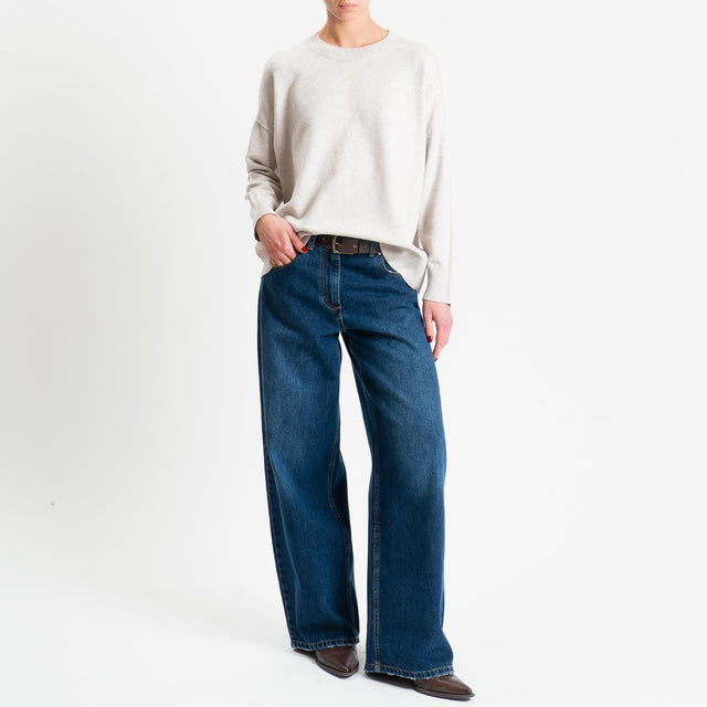 Zeroassoluto-Maglia girocollo scatola - cacha