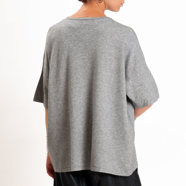 Zeroassoluto-Maglia over scollo a v - stone