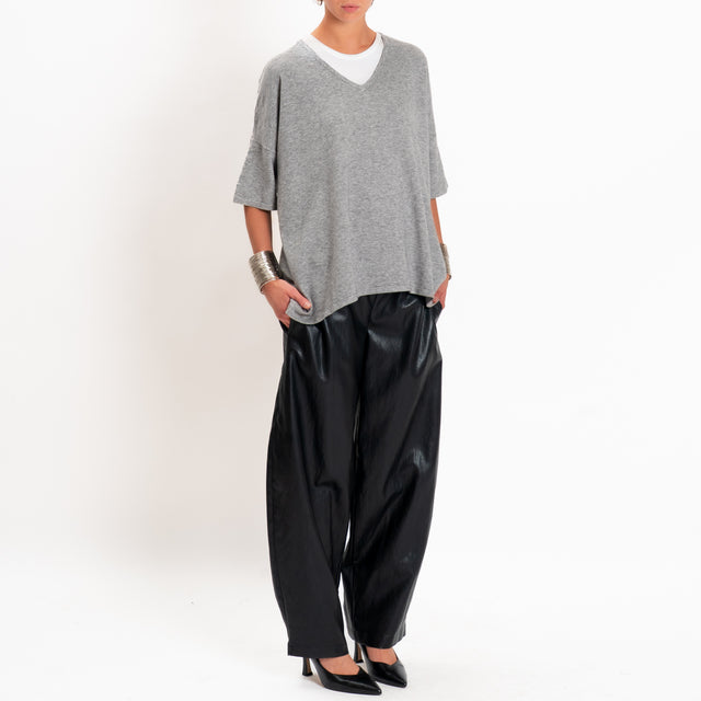 Zeroassoluto-Maglia over scollo a v - stone