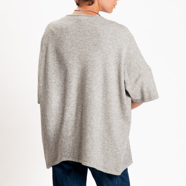Zeroassoluto-Maglia over scollo a v - stone