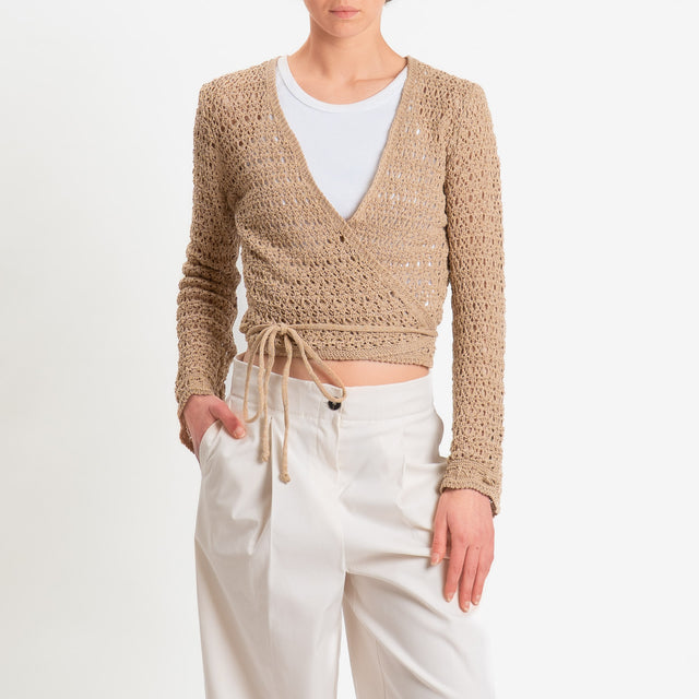 Zeroassoluto-Scaldacuore traforato - beige