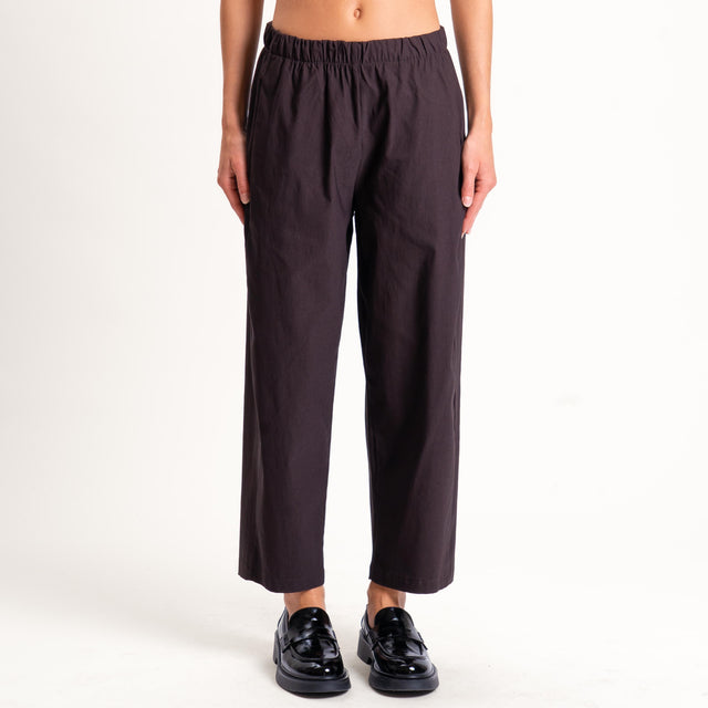 Zeroassoluto-Pantaline BILLY baggy tessuto elastic - moro