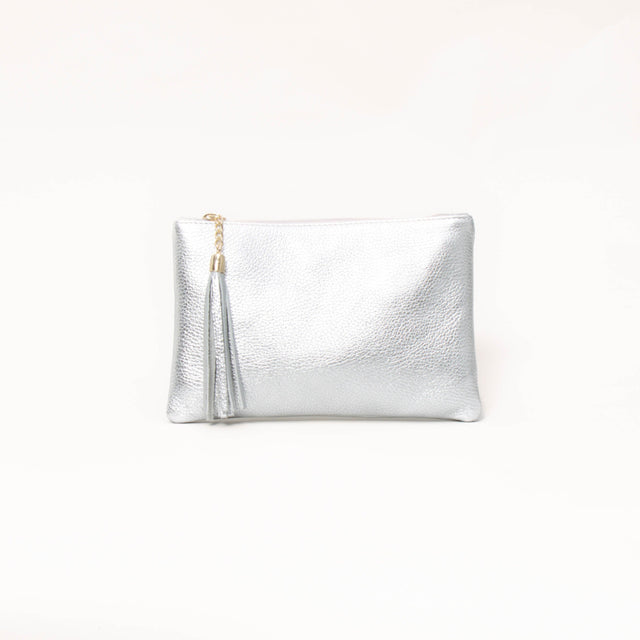 W by whitemood- Pochette con nappine - argento