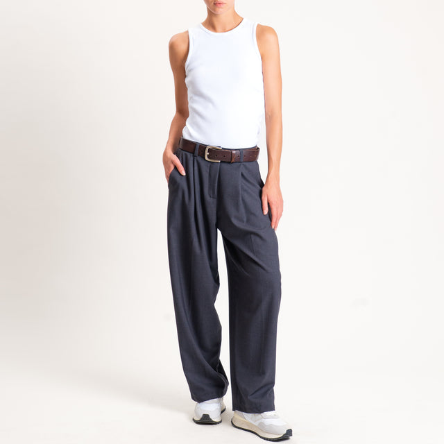 Zeroassoluto-Pantalone GENNY comfort elasticizzato - antracite