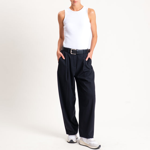 Zeroassoluto-Pantalone GENNY comfort elasticizzato - nero