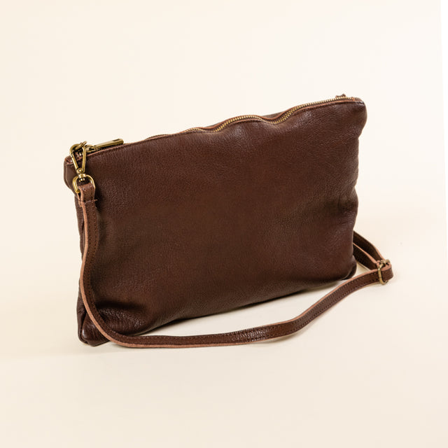 Zeroassoluto-Pochette beba wax grease washed - moro