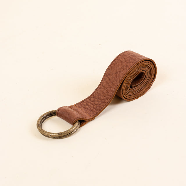 Zeroassoluto-double ring belt - chocolate