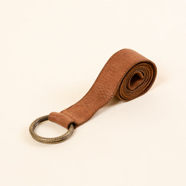 Zeroassoluto-double ring belt - leather