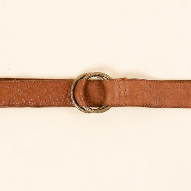 Zeroassoluto-double ring belt - leather
