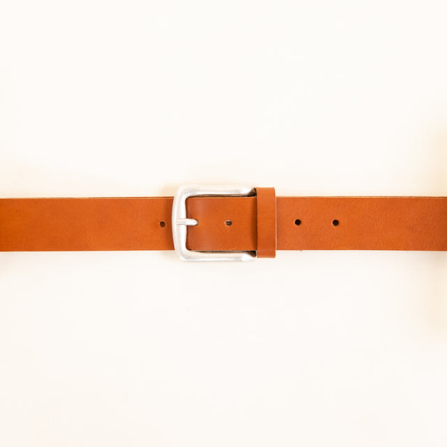 zeroassoluto-Leather belt with buckle - leather