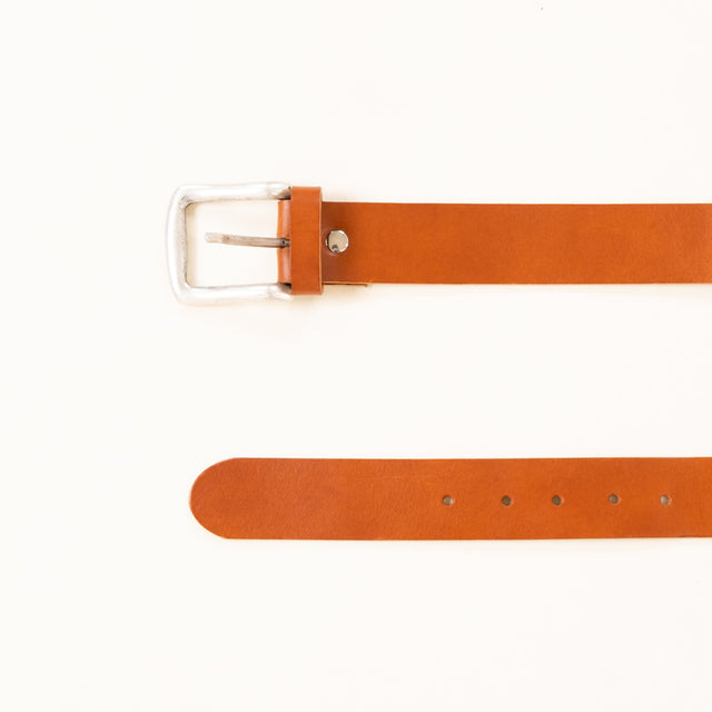 zeroassoluto-Leather belt with buckle - leather